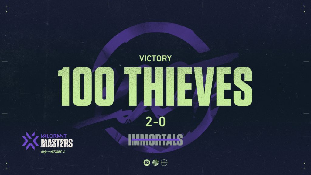 Punteggio di 100 Thieves immortals