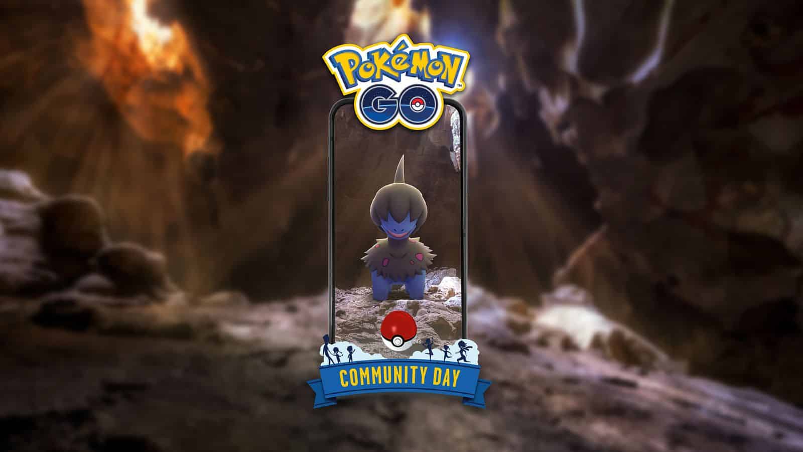 Un poster per la ricerca speciale per il Community Day di Pokémon Go Deino