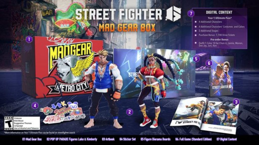 street fighter 6 mad gear edizione da collezione