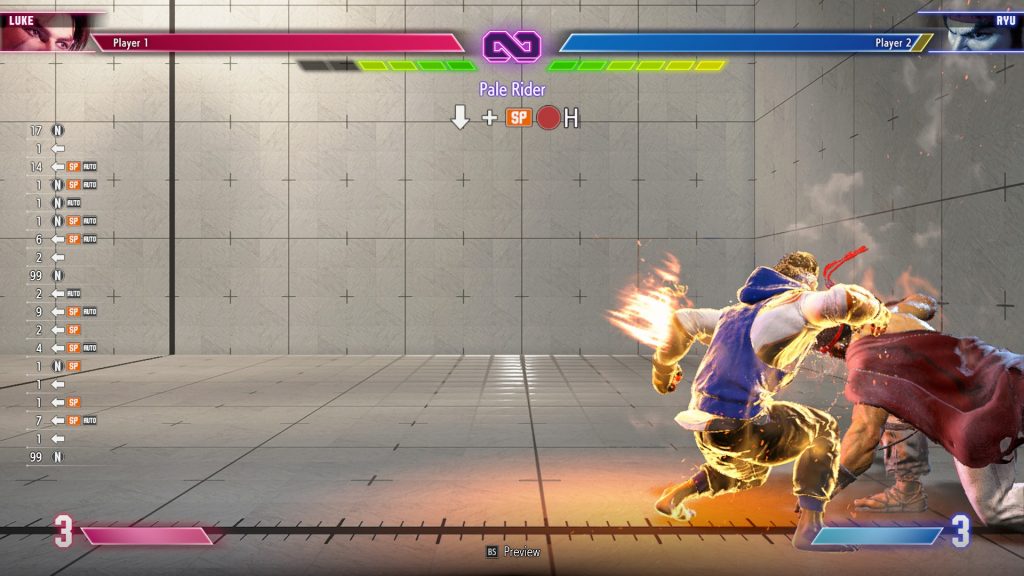 Uno screenshot di una mossa EX di Street Fighter 6