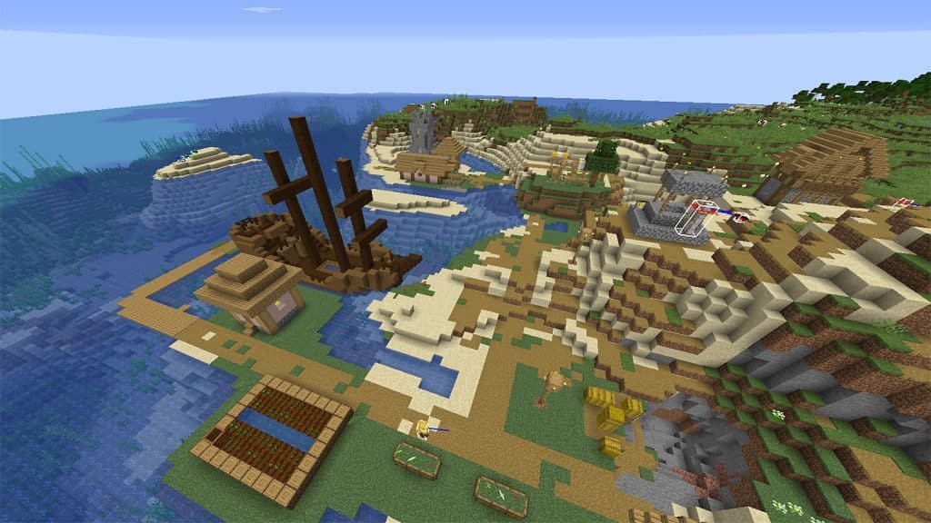 Villaggio costiero di Minecraft