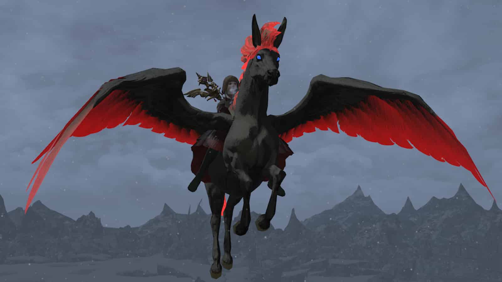 FFXIV Night Pegasus cavalcatura volante
