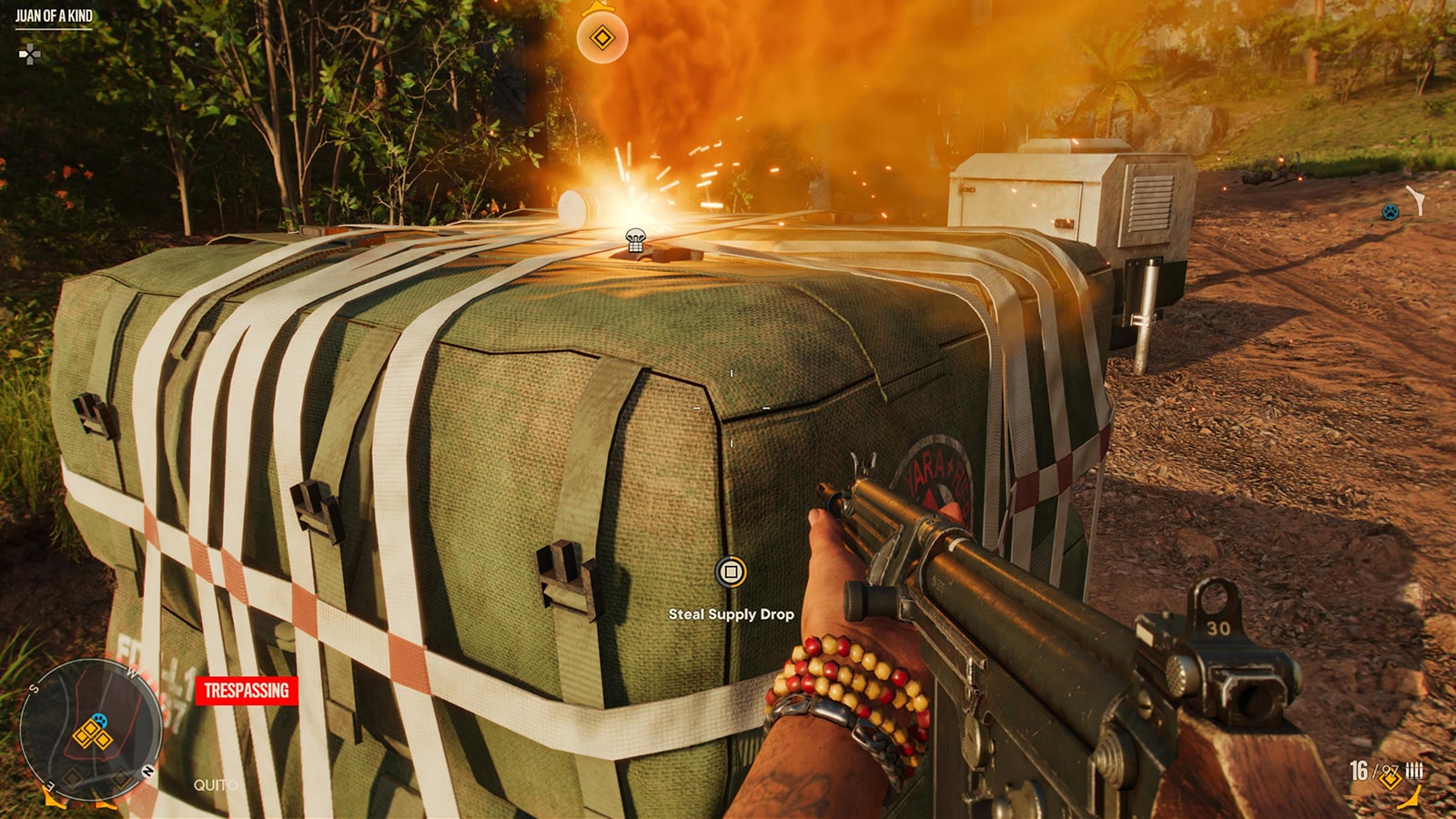 Una consegna di rifornimenti contenente polvere da sparo in Far Cry 6