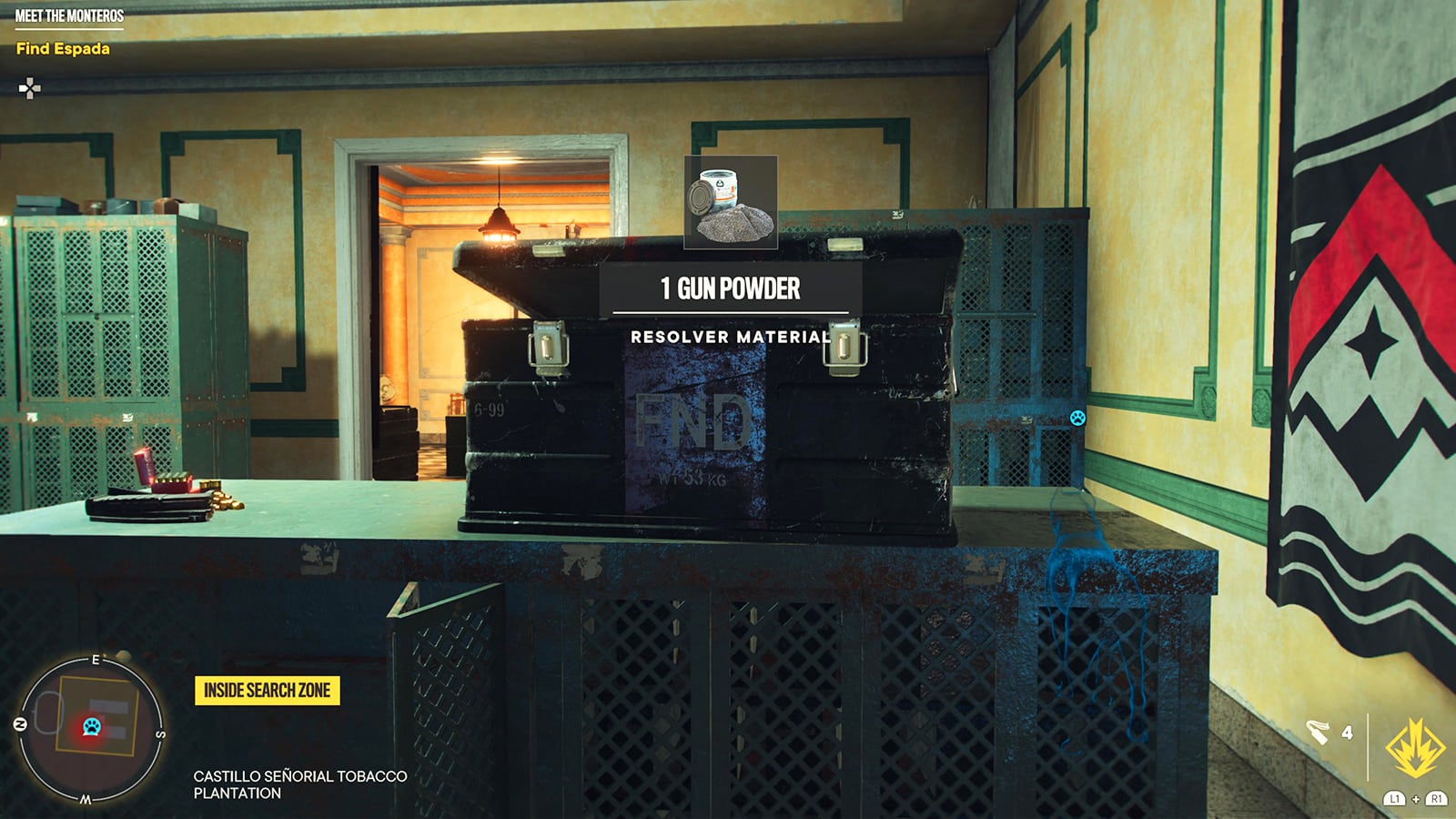 Una cache FND contenente polvere da sparo in Far Cry 6