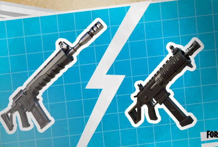 The Combat AR and Combat SMG weapons in Fortnite