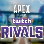 apex legends twitch rivals logos with blurred Olympus Apex Legends map in background