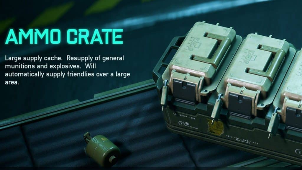 Uno screenshot della cassa di munizioni per Battlefield 2042.