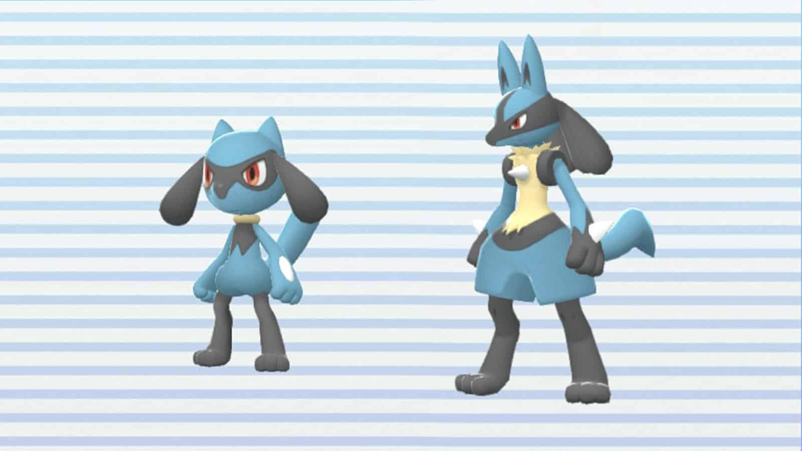 Pokemon Diamante brillante e Perla splendente Riolu e screenshot della voce Pokedex di Lucario