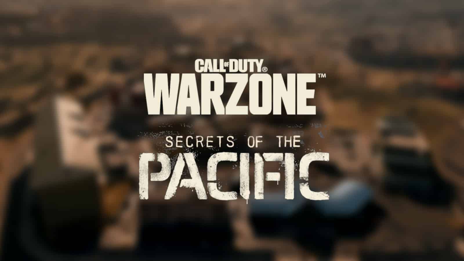 Warzone Secrets of the Pacific event logo