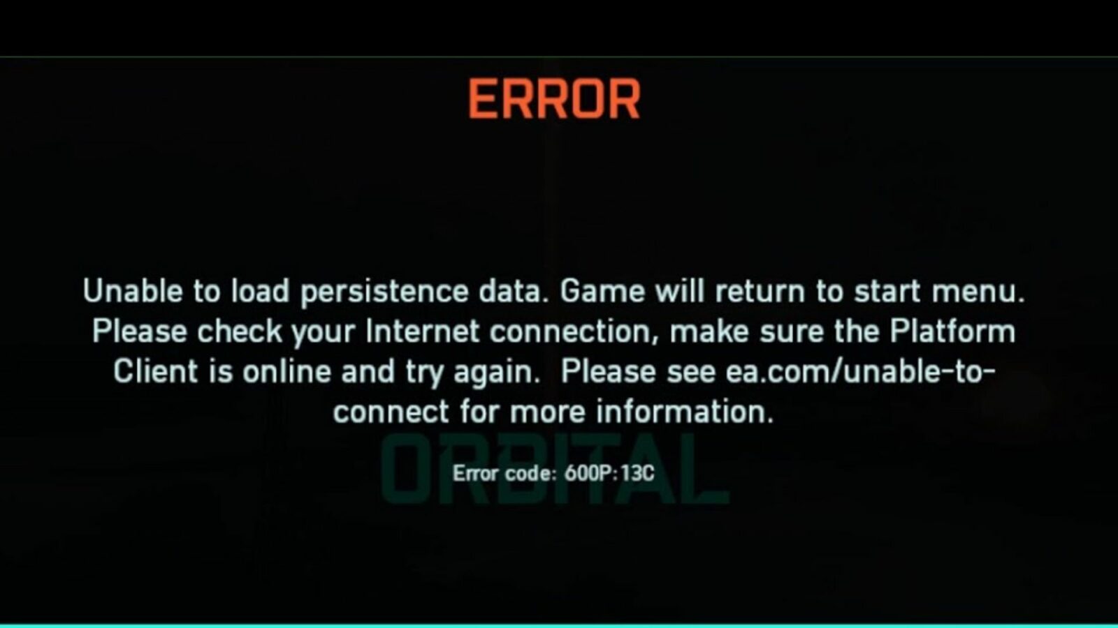 battlefield 2042 unable to load persistence data error