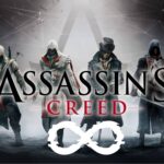 assassin's creed characters in a line