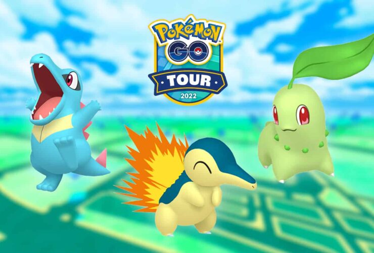 Chikorita, Cyndaquil and Totodile appearing in Pokemon Go Tour Johto