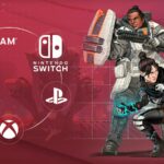 An image of Apex Legends characters with console logos