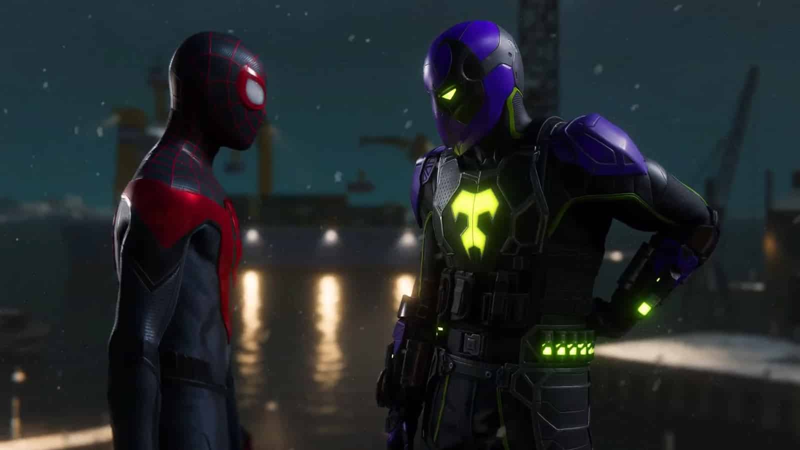 Finding miles. Miles morales Prowler. Prowler Miles morales Fortnite. Miles Gonzalo morales Prowler. Prowler Miles morales Earth 42.