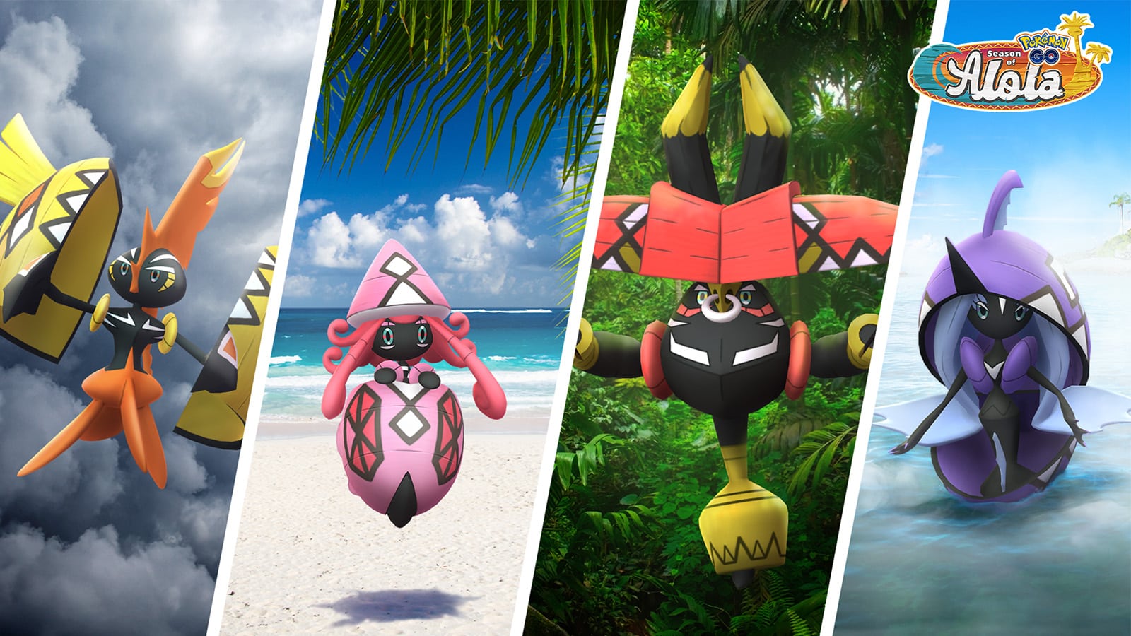 Un poster per l'evento Pokémon GO Alola To Alola Collection Challenge