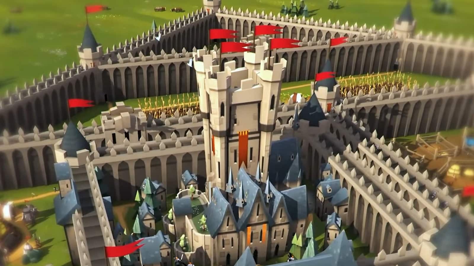 artwork per un castello aggiornato in Kingdom Maker.