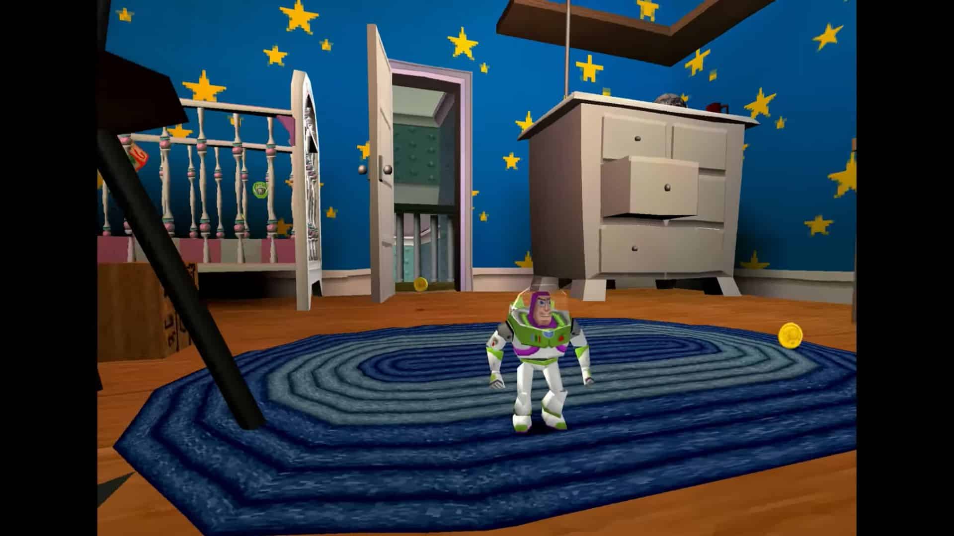 Buzz Lightyear guardando la telecamera in Toy Story 2