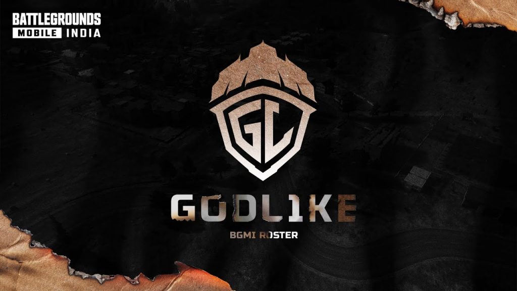 Esports org GodLike logo con testo BGMI Roster
