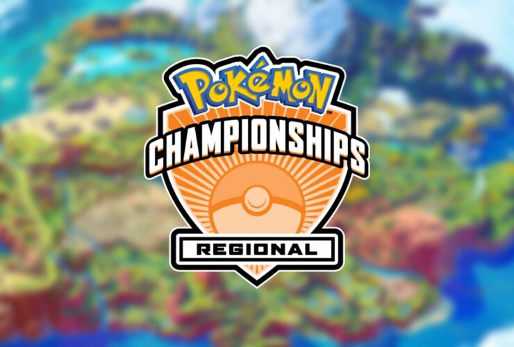 Pokemon Go regionals logo on top of blurred paldea background