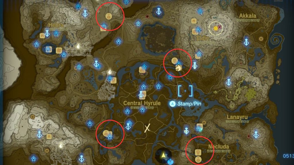 Lacrime del Regno mappa di Hyrule