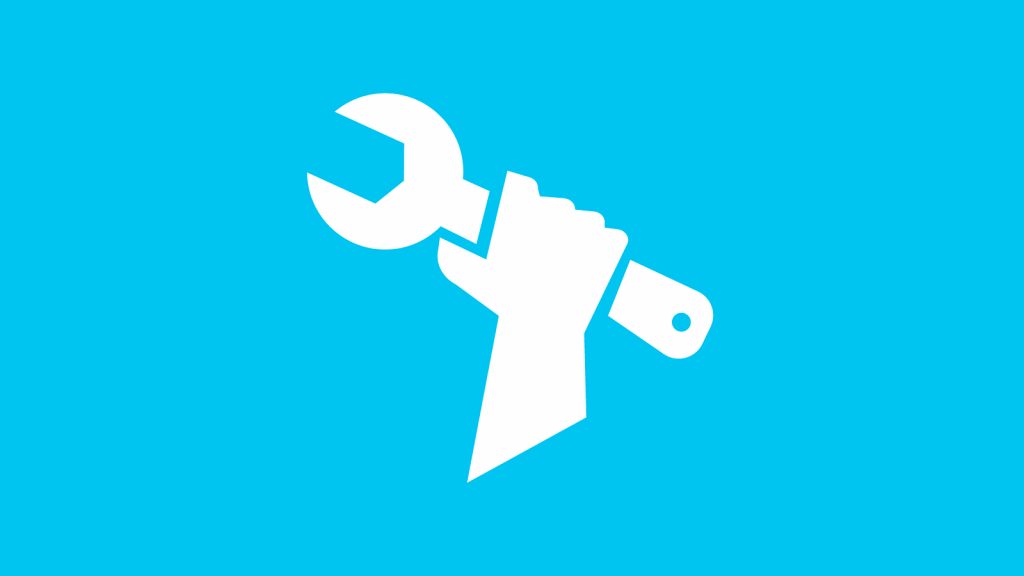 Un logo che simboleggia gli aggiornamenti e i tempi di inattività in Fortnite