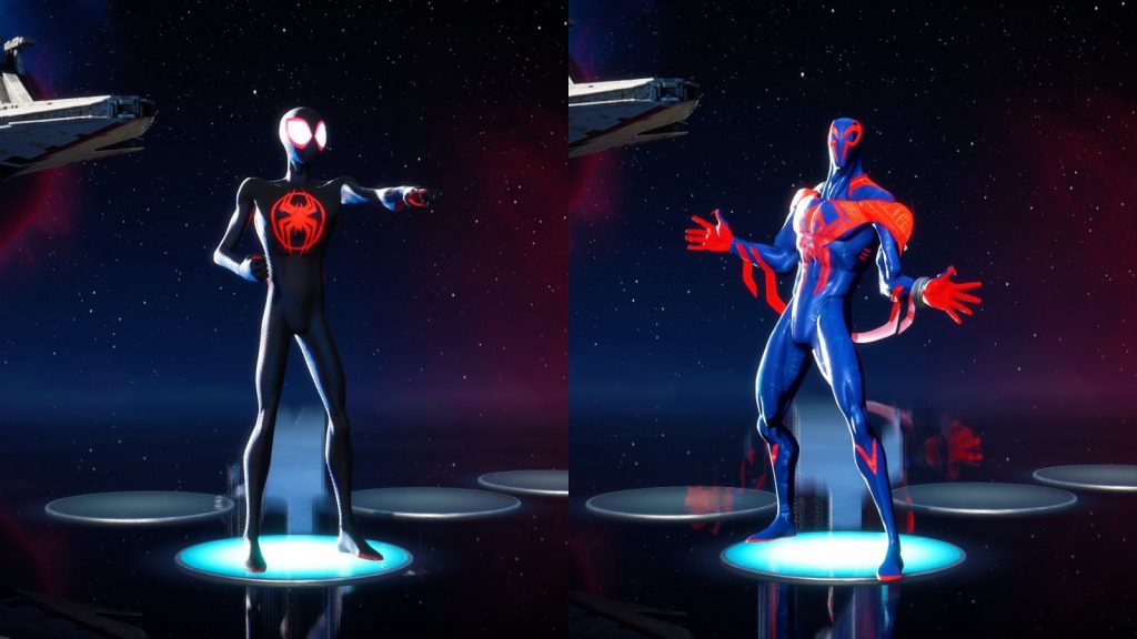 Skin Miles Morales e Spider-Man 2099 in Fortnite