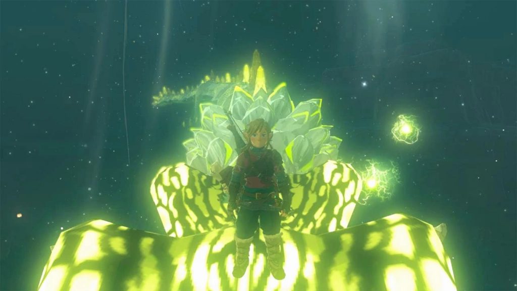 Posizioni del drago Corpo di Zelda Tears of the Kingdom Light Dragon