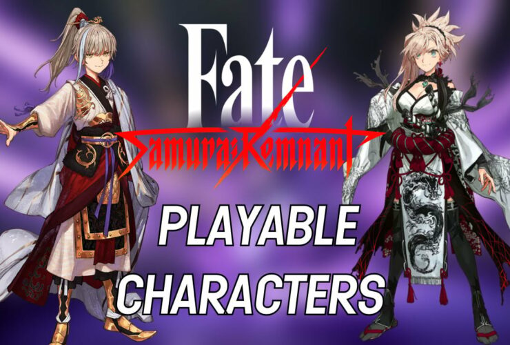 Fate/Samurai Remnant Tutti i personaggi giocabili e gli sfondi